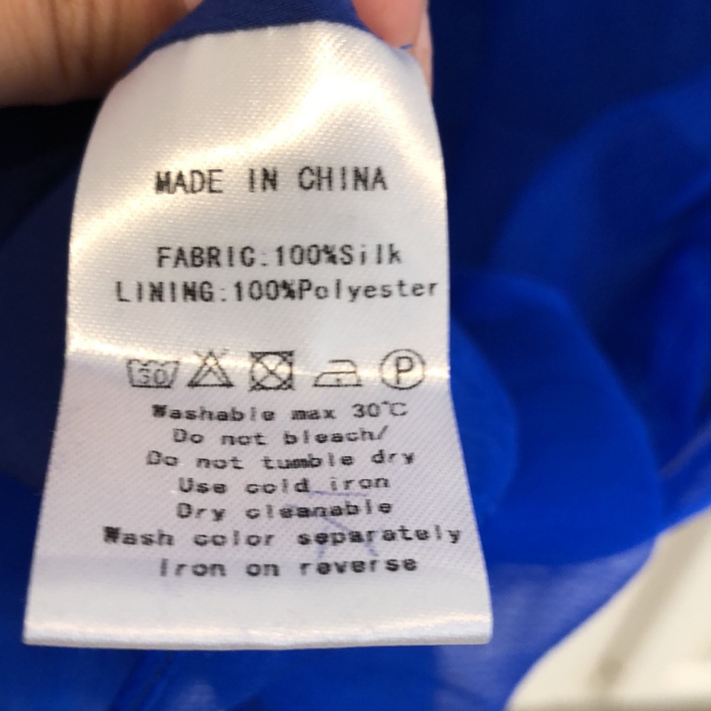 DDER Royal Blue Silk Dress - Picture 6 of 10